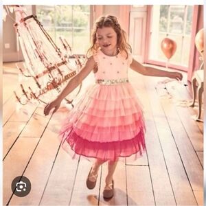 Mini Boden Hermoine Yulle Ball Gown Dress Sz 7/8